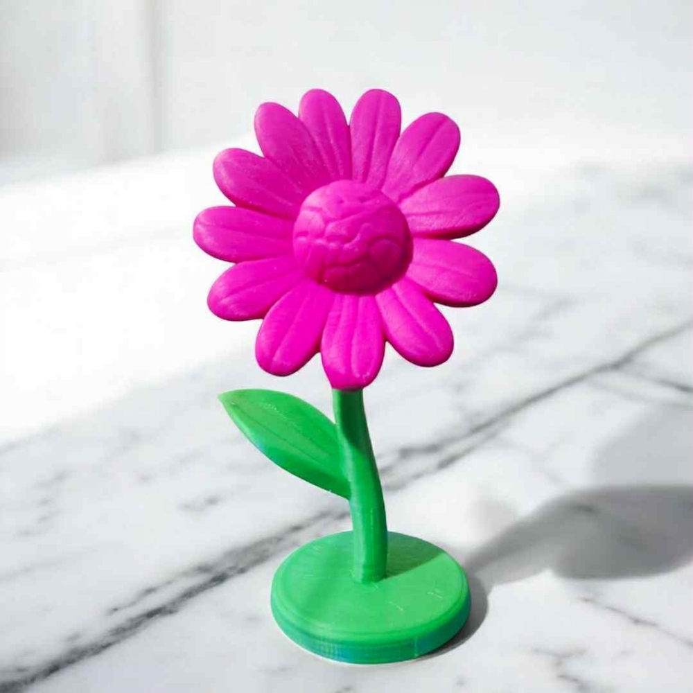 3D Printed Purple Daisy Jewelry Display stand